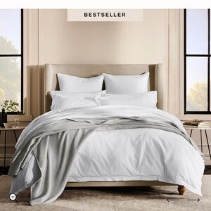 NWOT Boll and Branch Waffle Bed Blanket Organic Cotton Full/ Queen Pewter